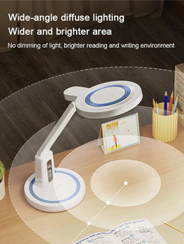 Lampka biurkowa LED DL-01 bezprzewodowa biała