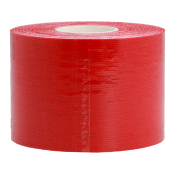 Taśma kinezjologiczna do tapingu, plastry 5 cm, 5 metrów czerwona