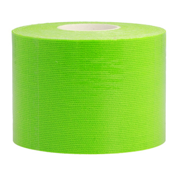 Taśma kinezjologiczna do tapingu, plastry 5 cm, 5 metrów zielona