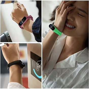 Opaska do Xiaomi Mi Band 5/6/7 żółta