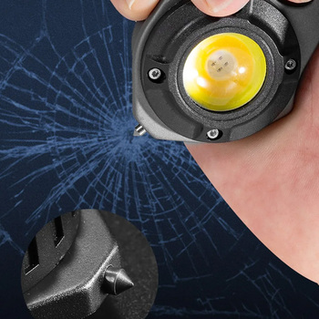 Latarka Mini LED Breloczek W5143 Typ C z 2 bitami pomarańczowa
