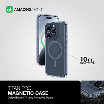 Amazing Thing Titan Pro Magsafe Case 10FT IP156.7PTMBU for Iphone 15 Pro Max blue