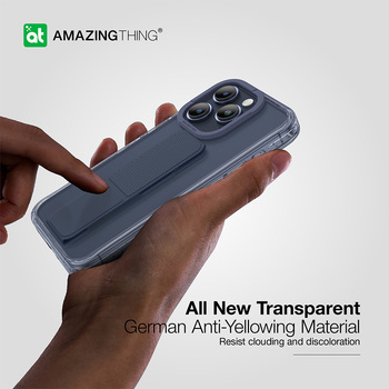 Amazing Thing Etui Titan Pro Holder Case 10FT IP156.7PTHBU do Iphone 15 Pro Max granatowy z podstawką