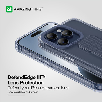 Amazing Thing Etui Titan Pro Holder Case 10FT IP156.7PTHBU do Iphone 15 Pro Max granatowy z podstawką