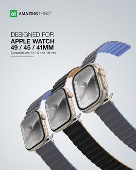 Amazing Thing Band Smoothie Mag AWSPMGB for Apple Watch 49/45/41 grey