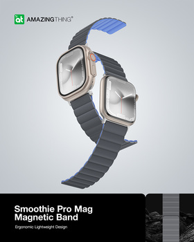 Amazing Thing Band Smoothie Mag AWSPMGB for Apple Watch 49/45/41 grey