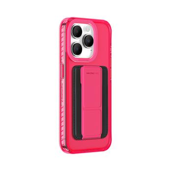 Amazing Thing Etui Titan Pro Neon Mag Wallet Case 10FT IP156.7PTWPN do Iphone 15 Pro Max różowy z podstawką