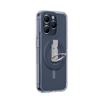 Amazing Thing Etui Titan Pro Mag Ring Grip Case 10FT IP156.1PTRBU do Iphone 15 Pro granatowy