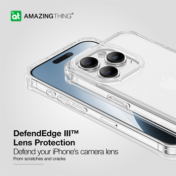 Amazing Thing Titan Edge Case 15FT IP156.7PTECL for Iphone 15 Pro Max transparent