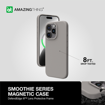 Amazing Thing Smoothie Magsafe Case 8FT IP156.7PSMGY for Iphone 15 Pro Max titanium
