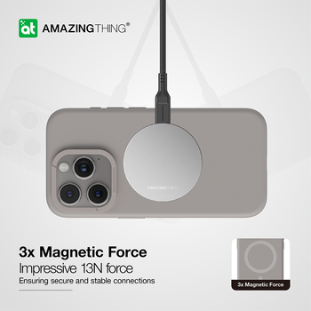 Amazing Thing Smoothie Magsafe Case 8FT IP156.7PSMGY for Iphone 15 Pro Max titanium