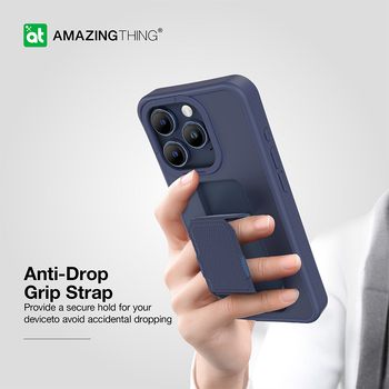 Amazing Thing Matte Pro Mag Case 12FT IP156.1PMPBU for Iphone 15 Pro navy