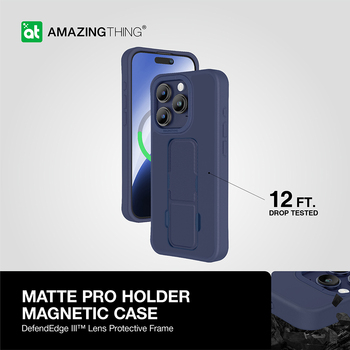 Amazing Thing Matte Pro Mag Case 12FT IP156.1PMPBU for Iphone 15 Pro navy