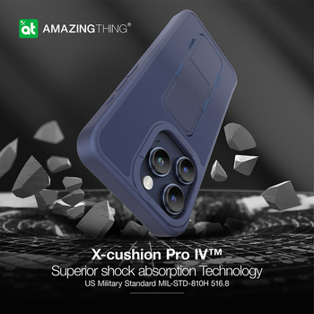 Amazing Thing Matte Pro Mag Case 12FT IP156.1PMPBU for Iphone 15 Pro navy