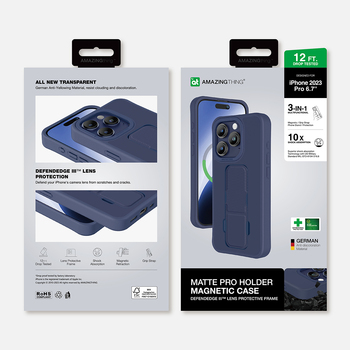 Amazing Thing Etui Matte Pro Mag Case 12FT IP156.7PMPBU do Iphone 15 Pro Max granatowy