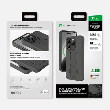 Amazing Thing Etui Matte Pro Mag Case 12FT IP156.7PMPBK do Iphone 15 Pro Max czarny