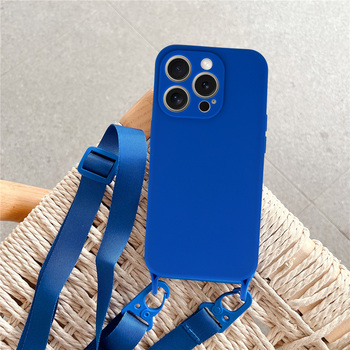 Strap Silicone Case do Iphone 12 Pro wzór 2 niebieski