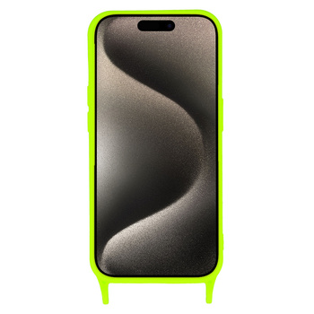Strap Silicone Case do Iphone 13 Pro Max wzór 2 limonka
