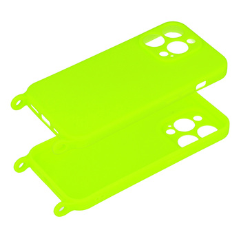 Strap Silicone Case do Iphone 13 Pro Max wzór 2 limonka