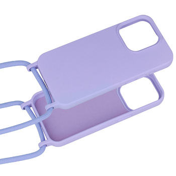 Strap Silicone Case do Iphone 11 wzór 1 fioletowy