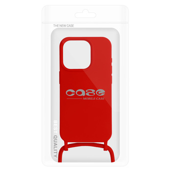 Strap Silicone Case for Iphone 12/12 Pro design 1 red