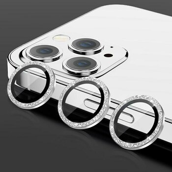 Tempered Glass HARD DIAMOND for camera (LENS) for Samsung Galaxy S24 Ultra silver (lens 5 pieces)