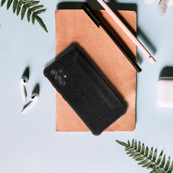 Kabura Razor Leather Book do Samsung Galaxy S23 FE czarna