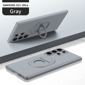 Tel Protect Magnetic Elipse Case for Samsung Galaxy S23 Ultra grey