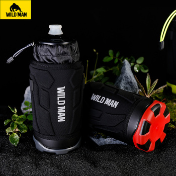 WILDMAN Bicycle bag R1 waterproof 1L for bottle black-red