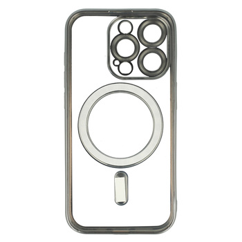 Metallic Magsafe Case for Iphone 15 Silver