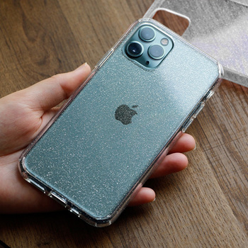 Crystal Glitter Case do Samsung Galaxy A35 5G Srebrny