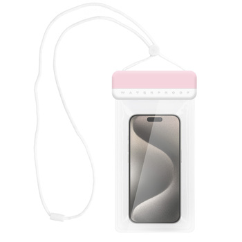 Futerał Wodoodporny - Typ 3 różowo-biały (230x118 mm)