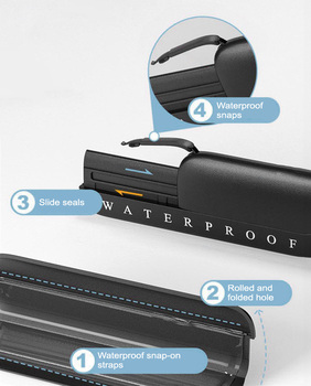 Futerał Wodoodporny - Typ 3 granatowo-biały (230x118 mm)