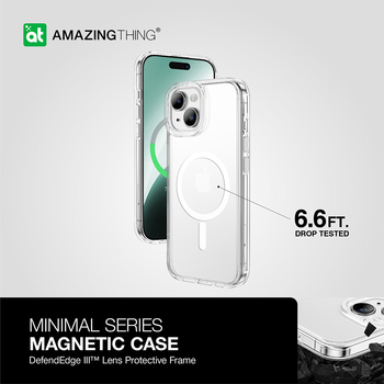 Amazing Thing Etui Minimal Magsafe Case 6.6FT IP156.7MMINCL do Iphone 15 Plus przezroczysty