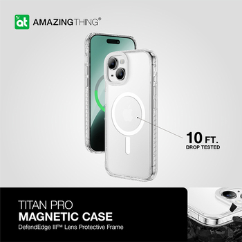 Amazing Thing Etui Titan Pro Magsafe Case 10FT IP156.7TMCL do Iphone 15 Plus przezroczysty