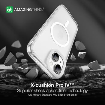 Amazing Thing Etui Titan Pro Magsafe Case 10FT IP156.7TMCL do Iphone 15 Plus przezroczysty