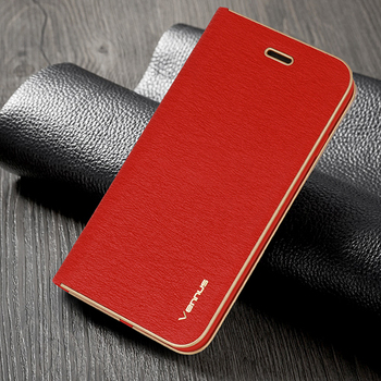 Vennus Book Case with frame for Samsung Galaxy S24 Ultra red