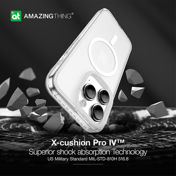 Amazing Thing Titan Pro Magsafe Case 10FT IP156.7PTMCL for Iphone 15 Pro Max transparent