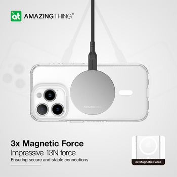 Amazing Thing Titan Pro Magsafe Case 10FT IP156.7PTMCL for Iphone 15 Pro Max transparent