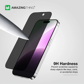 Amazing Thing Hartowane szkło Titan Privacy Glass IP156.7PRCFGLA do Iphone 15 Pro Max