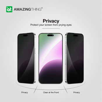 Amazing Thing Hartowane szkło Titan Privacy Glass IP156.7PRCFGLA do Iphone 15 Pro Max