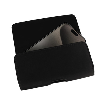 HIT Belt Holster (SIZE XL) for Iphone 17 Pro Max/16 Pro Max/Samsung A55 5G/A53/S25/S24 design 1 black (167x83 mm)