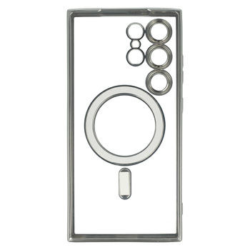 Metallic Magsafe Case do Samsung Galaxy S24 Srebrny