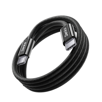 Benks Kabel D46 pleciony - Typ C na Lightning - PD 27W 3A 2 metry czarny