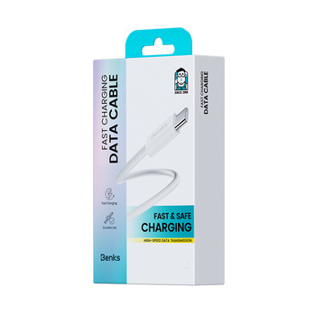 Benks Kabel D46 pleciony - Typ C na Lightning - PD 27W 3A 2 metry czarny