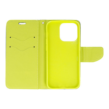 Kabura Fancy do Iphone 12/12 Pro granatowo-limonkowa