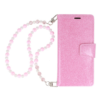 Glitter Magsafe Book Case do Samsung Galaxy S23 Plus różowy