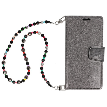 Glitter Magsafe Book Case do Samsung Galaxy S24 Plus czarny