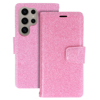 Glitter Magsafe Book Case do Samsung Galaxy S24 Plus różowy