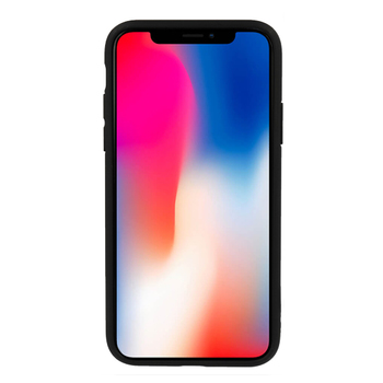 MOTO CARBON Case do Samsung Galaxy A6 Plus 2018 Czarny z niebieskim paskiem